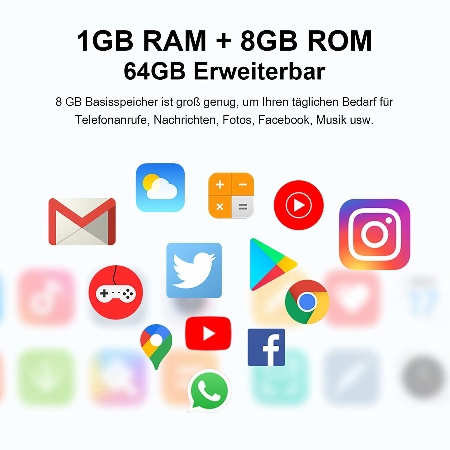 KXD 6A Mobiele Telefoons Android 8.1-3G Dual SIM Goedkope Smartphones Ontgrendeld 3in1 Sleuf 5,5 inch Scherm 1GB RAM 8GB ROM 5MP+0.3MP+2MP Drievoudige Camera's Gezicht Ontgrendelen, Zwart