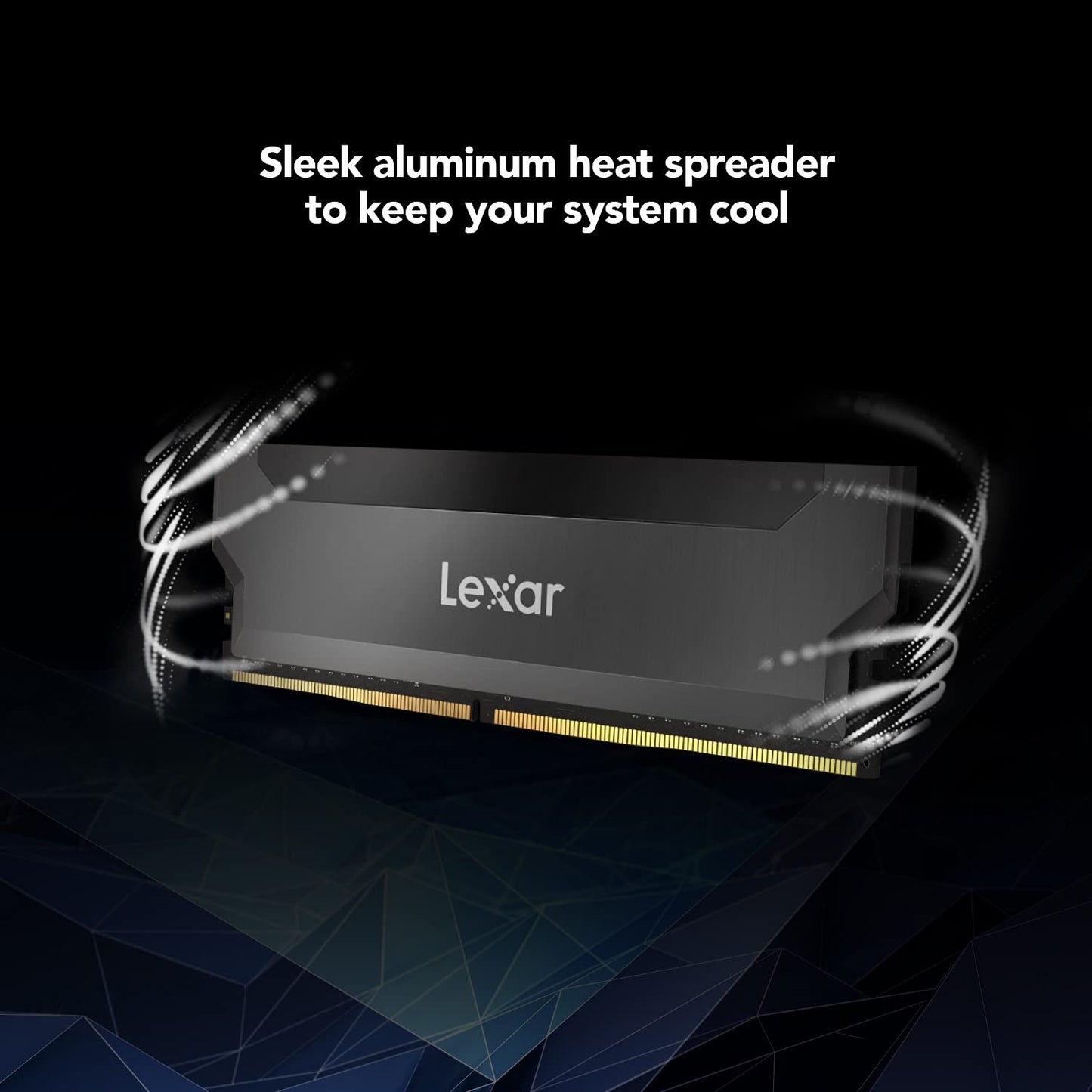 Lexar Hades OC DDR4 RAM 32 GB Kit (16 GB x 2) 3600 MHz, DRAM 288-pins U-DIMM Desktop Geheugen, Gamen PC Geheugen, JEDEC / XMP 2.0 High Performance Computer Geheugen (LD4BU016G-R3600AD0H)