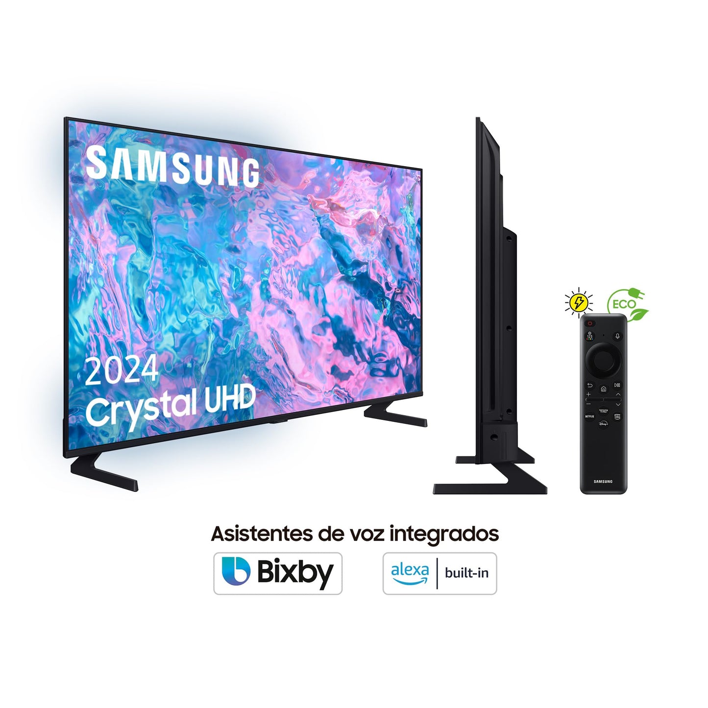 Samsung Crystal UHD 4K TV 2024 50CU7095 50 inch Smart TV met PurColor, Crystal UHD-processor, SmartThings, contrastverhoging met HDR10+ en Tizen Smart TV