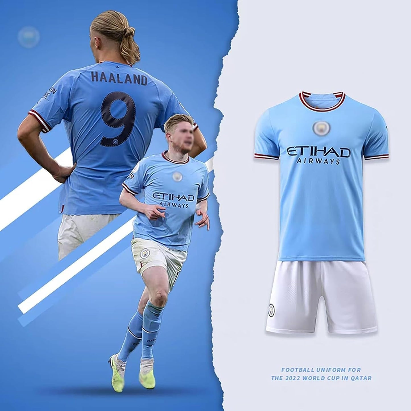 voetbaltenue voor kinderen en jongeren, voetbal-T-shirt, WK-tenue 22/23 voor fans en spelers voetbaltenue voor kinderen en volwassenen, sokken