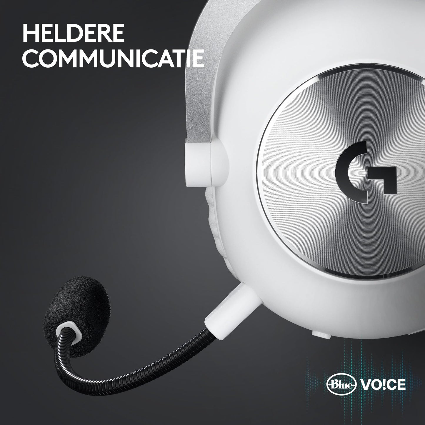 Logitech G PRO X 2 LIGHTSPEED wireless gaming headset, afneembare microfoon, 50 mm grafeen drivers, DTS:X-hoofdtelefoon 2.0 - 7.1 Surround, Bluetooth/USB/3,5 mm Aux, pc, PS5, PS4, Nintendo Switch, Wit