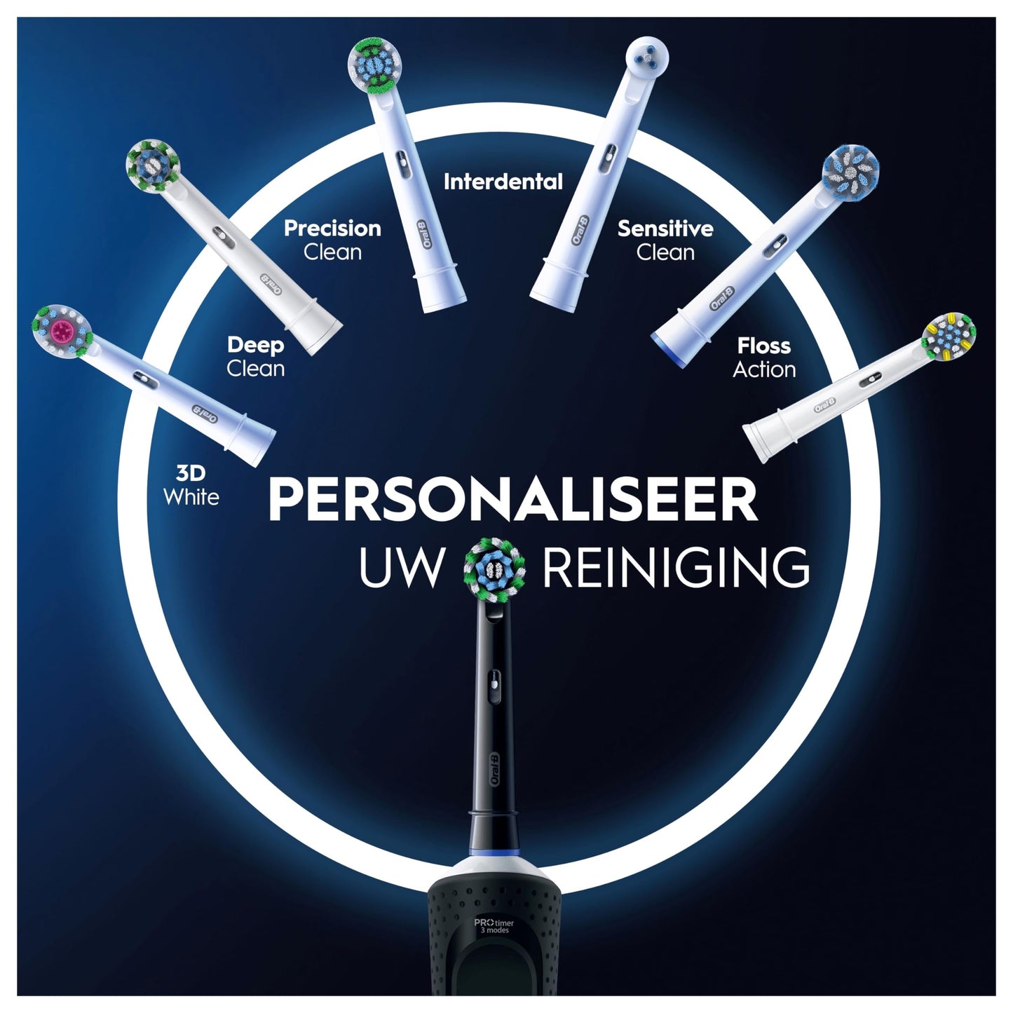 Oral-B Vitality Pro Black Elektrische Tandenborstel, 1 Opzetborstel