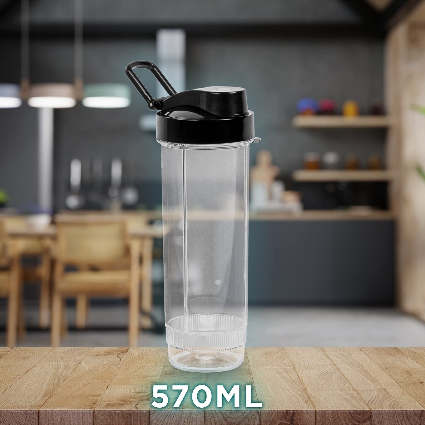 Duronic BL510 mini blender | 570 ml drinkfles | elektrische mixer 500W | sapcentrifuge roestvrijstalen messen | 2-in-1 smoothie maker | BPA vrij | proteïne fitness | babyvoeding hooggeleidingsmixer