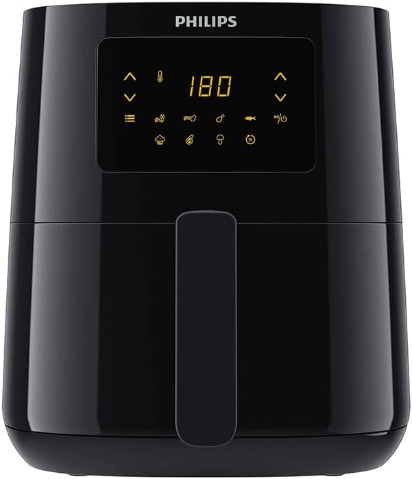 Philips Airfryer 3000 Series L, 4.1L (0.8Kg), 13-in-1 Airfryer, 90% Minder Vet Met Rapid Air-technologie, Digitaal, Recepten-app (HD9252/90)