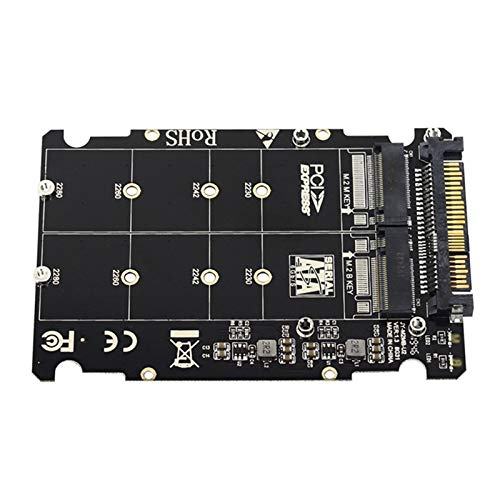 WXHN 2 in 1 M.2 NVMe SATA U2PCB M.2 NVME SSD Key M Key B SSD to U.2 SFF-8639 Adapter PCIe M2 Converter Desktop Computer Parts