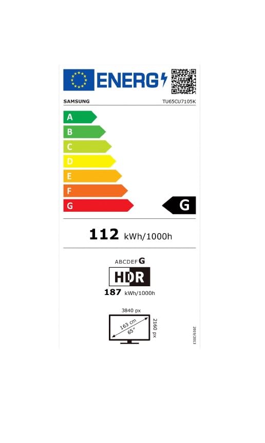 Samsung TU65CU7105-65 inch (165 cm) - LED - 2023