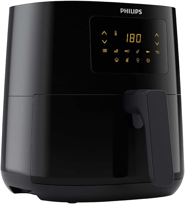 Philips Airfryer 3000 Series L, 4.1L (0.8Kg), 13-in-1 Airfryer, 90% Minder Vet Met Rapid Air-technologie, Digitaal, Recepten-app (HD9252/90)