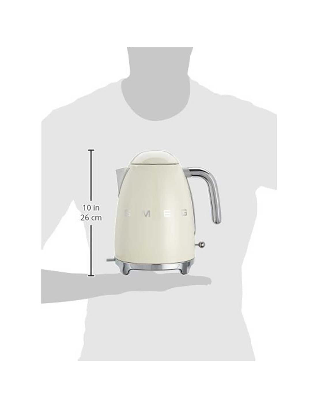 Smeg KLF03CREU - Waterkoker - 1,7L - 2400 W - Crème