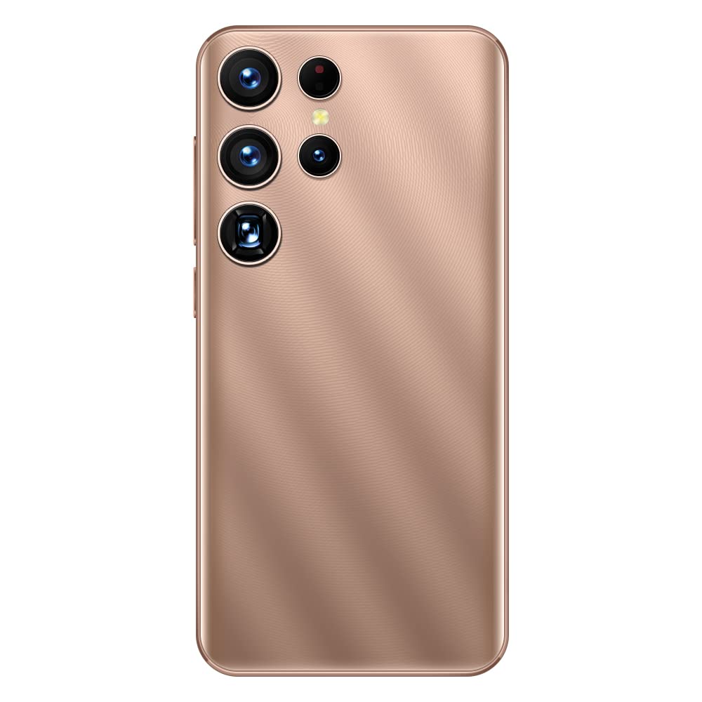 Smartphone Zonder Contract Mobiele Telefoon, SnHey 5.0 Inch Goedkope Mobiele Telefoons van 4 GB ROM (Schaalbaar aan 128GB), Dual SIM Dual Standby (S22Ultra-Champagne Gold)