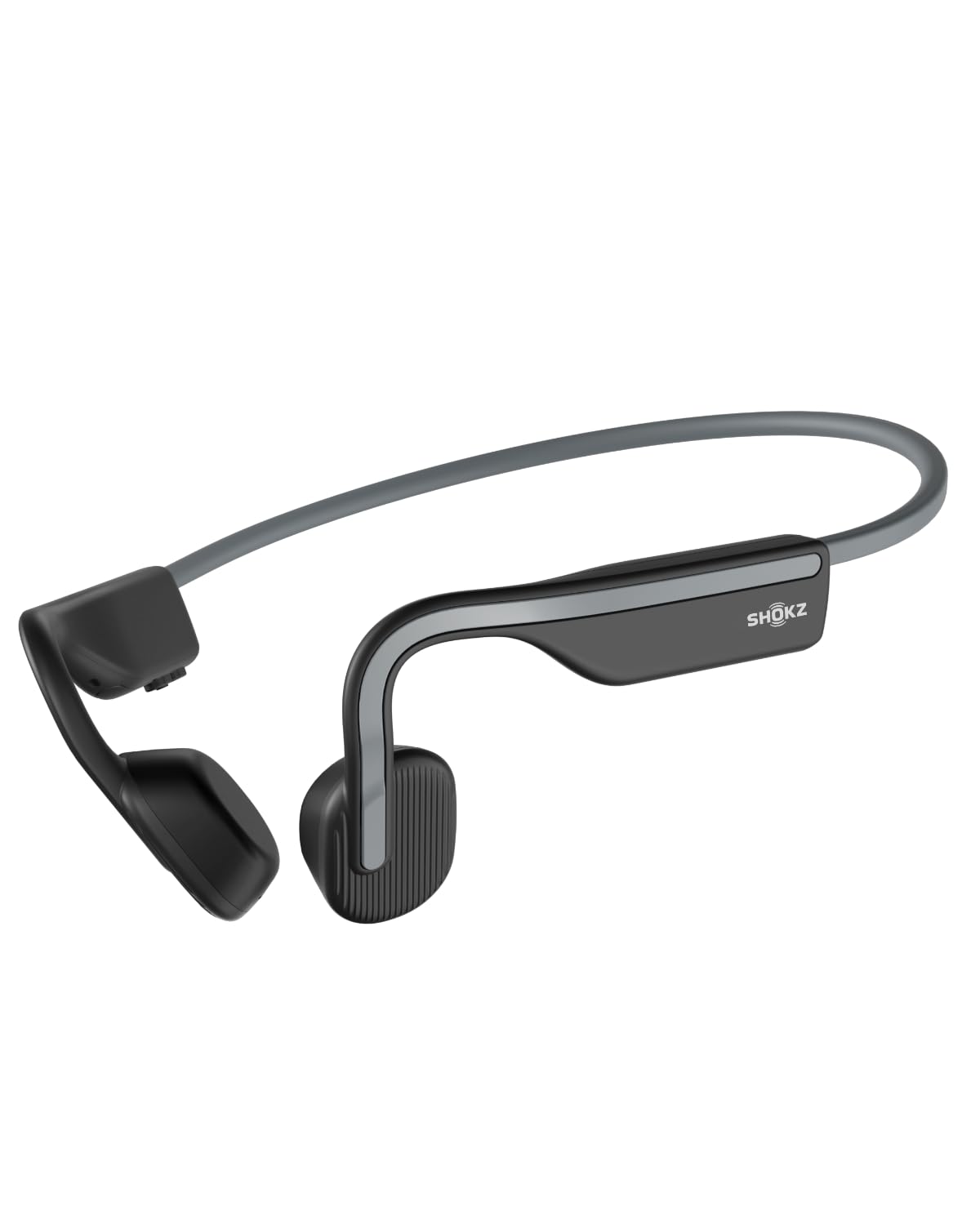 SHOKZ OpenMove draadloze hoofdtelefoon, [Rotterdam Marathon Aanrader] Bluetooth-headset met beengeleiding met microfoon, 6 uur speeltijd & IP55 waterdicht, sporthoofdtelefoon voor hardlopen (Grijs)