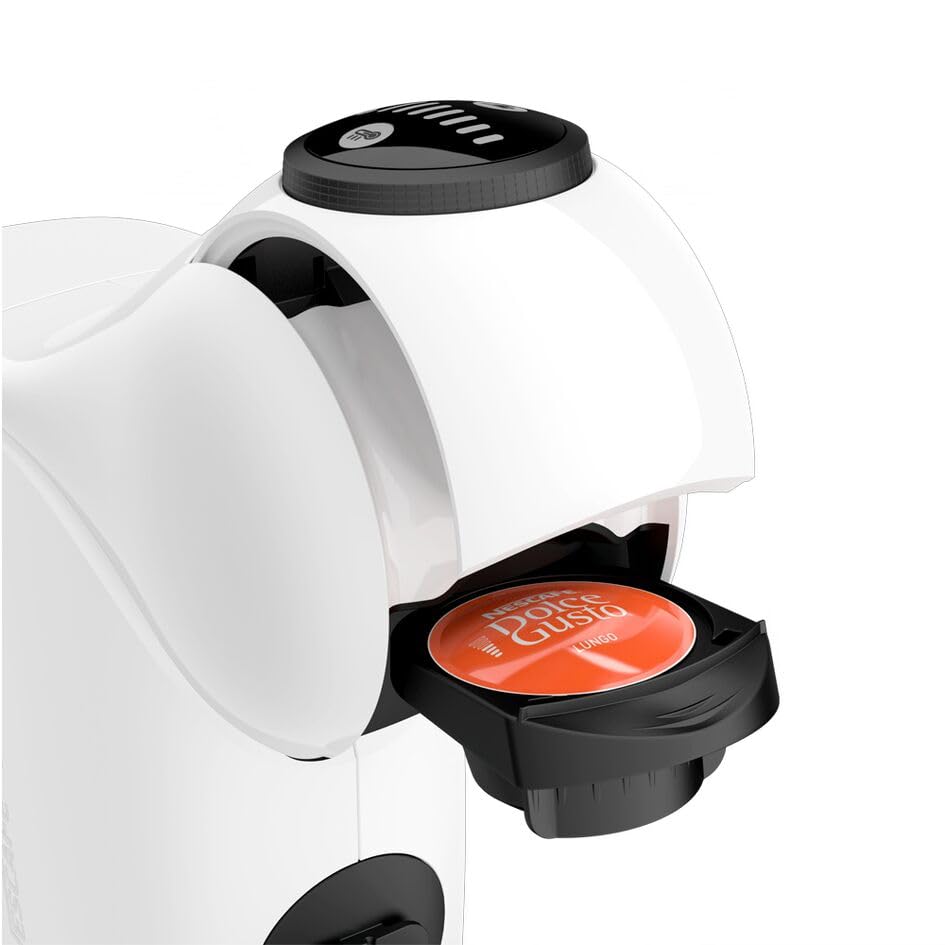 Krups NESCAFÉ Dolce Gusto KP2431 Genio S Automatische koffiemachine voor capsules wit, 15 bar, snelle en gemakkelijke bereiding, warme & koude dranken, waterreservoir van 0,8 liter, eco-modus