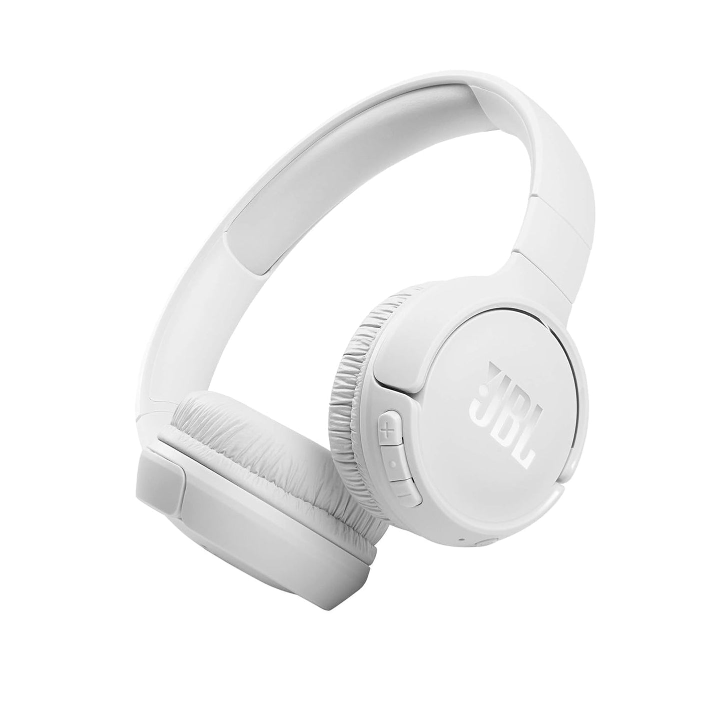 JBL Tune510 draadloze Bluetooth--koptelefoon over het oor met zuiver basgeluid, headset met afstandsbediening en ingebouwde microfoon, in wit