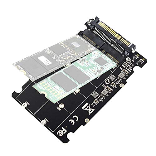 WXHN 2 in 1 M.2 NVMe SATA U2PCB M.2 NVME SSD Key M Key B SSD to U.2 SFF-8639 Adapter PCIe M2 Converter Desktop Computer Parts