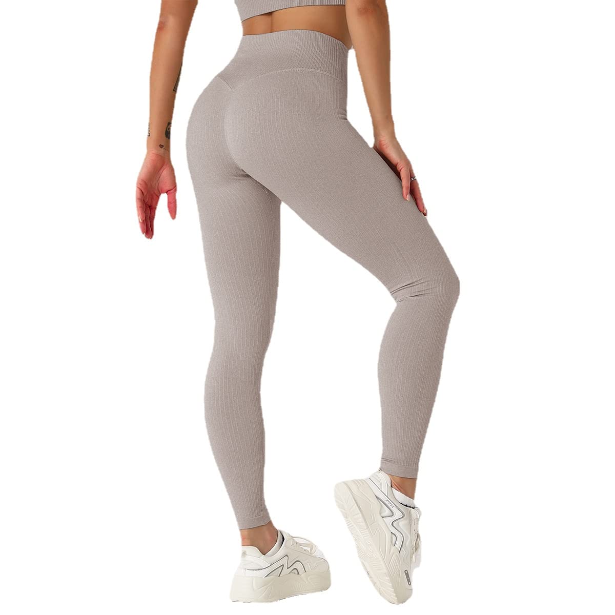 J'asayla Yoga-outfits 2 stuks naadloze gymsets voor top met lange mouwen en hoge taille leggings gym kleding set dames sportkleding