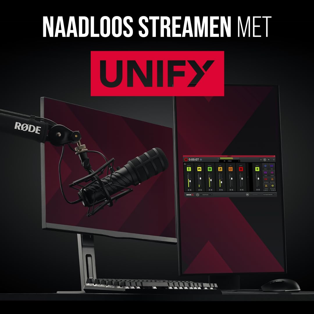 RØDE XDM-100 Professionele USB Dynamische Microfoon en Virtuele Mix Oplossing Voor Streamers en Gamers