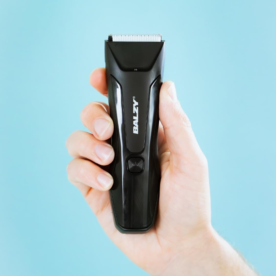 BALZY BushBuster 4.0 Lichaamshaartrimmer voor heren, schaamhaar, oksels, borst, waterdicht, oplaadbaar, usb c, body groomer for men black