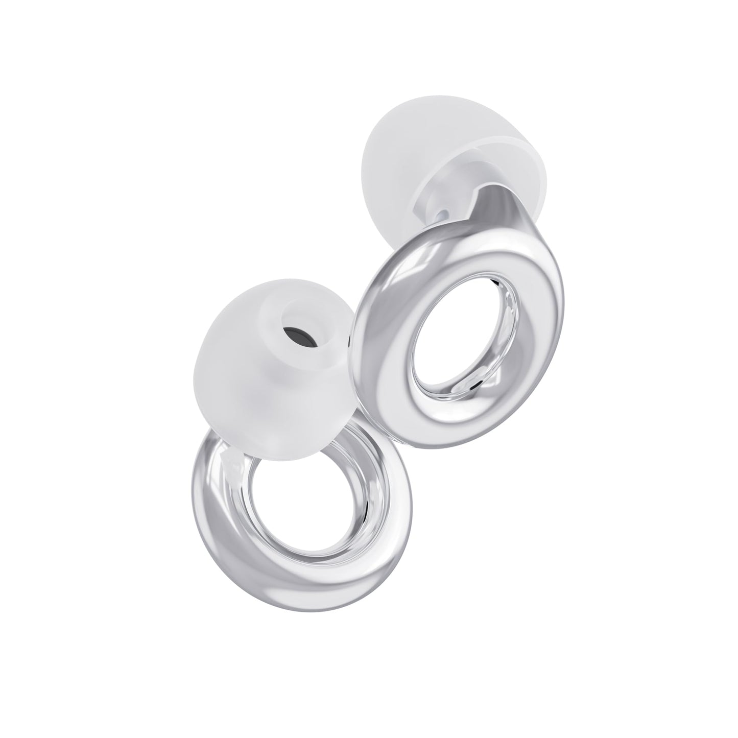 Loop Experience-oordopjes voor concerten – Gehoorbescherming met heldere geluidsweergave voor geluidsdemping, motorrijders, werk en gevoeligheid voor geluid - 8 dopjes – SNR 18 dB demping - Zilver