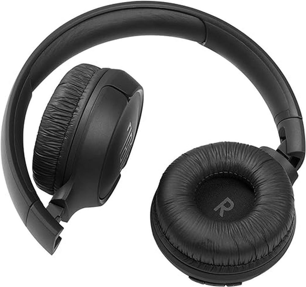 JBL Tune510 draadloze Bluetooth--koptelefoon over het oor met zuiver basgeluid, headset met afstandsbediening en ingebouwde microfoon, in zwart