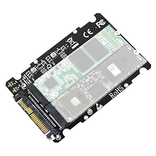 WXHN 2 in 1 M.2 NVMe SATA U2PCB M.2 NVME SSD Key M Key B SSD to U.2 SFF-8639 Adapter PCIe M2 Converter Desktop Computer Parts