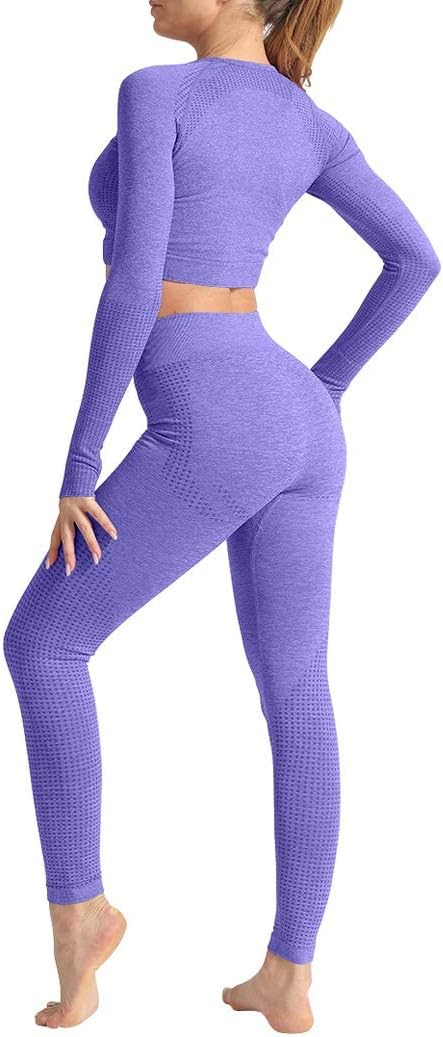 DONYKARRY Dames 3-Delige Yoga Workout Sets Voor Vrouwen Sportkleding Hoge Taille Leggings Sport BH Trainingspakken Set