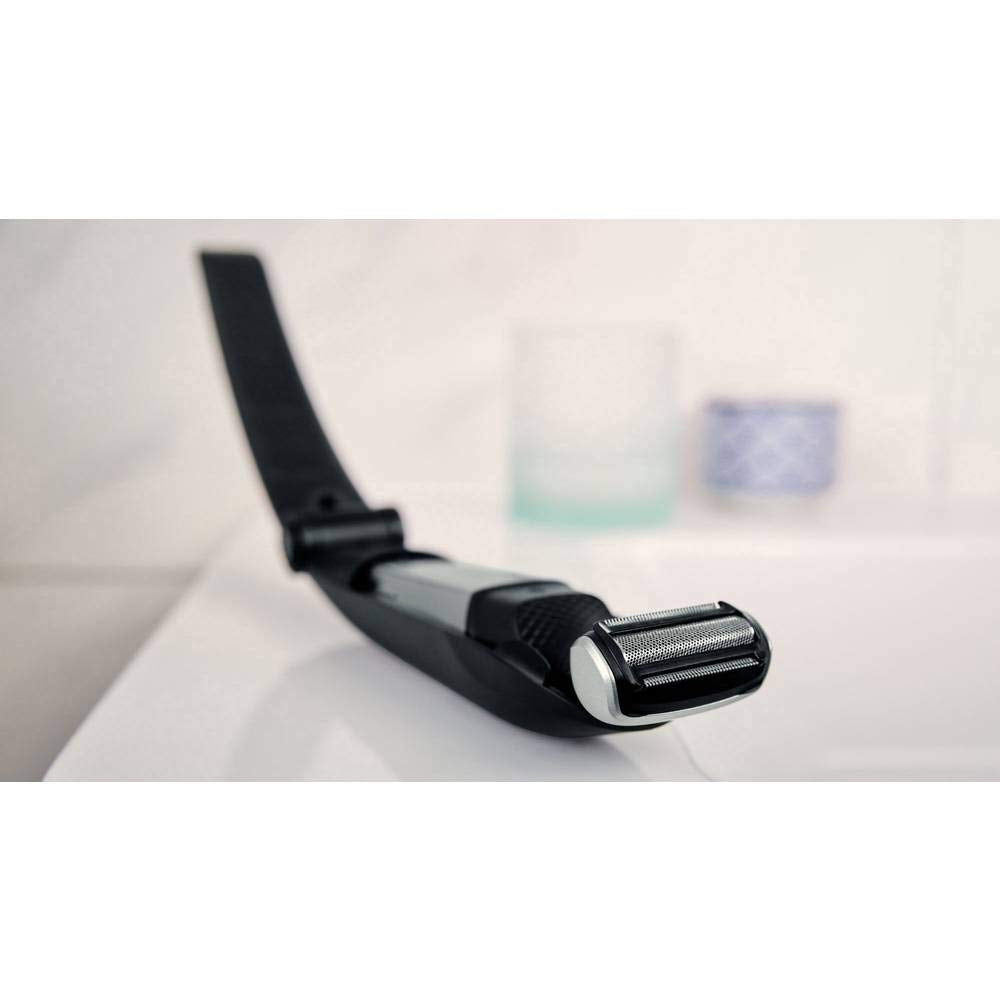 Philips Bodygroom Series 5000 - Te gebruiken onder de douche - 60 Minuten draadloos te gebruiken - 3 Opzetbare trimkammen - Extra lang opzetstuk voor je rug - Ergonomische handgreep - BG5020/15