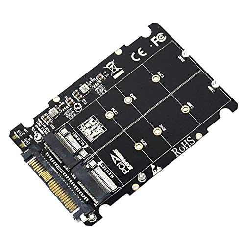 WXHN 2 in 1 M.2 NVMe SATA U2PCB M.2 NVME SSD Key M Key B SSD to U.2 SFF-8639 Adapter PCIe M2 Converter Desktop Computer Parts