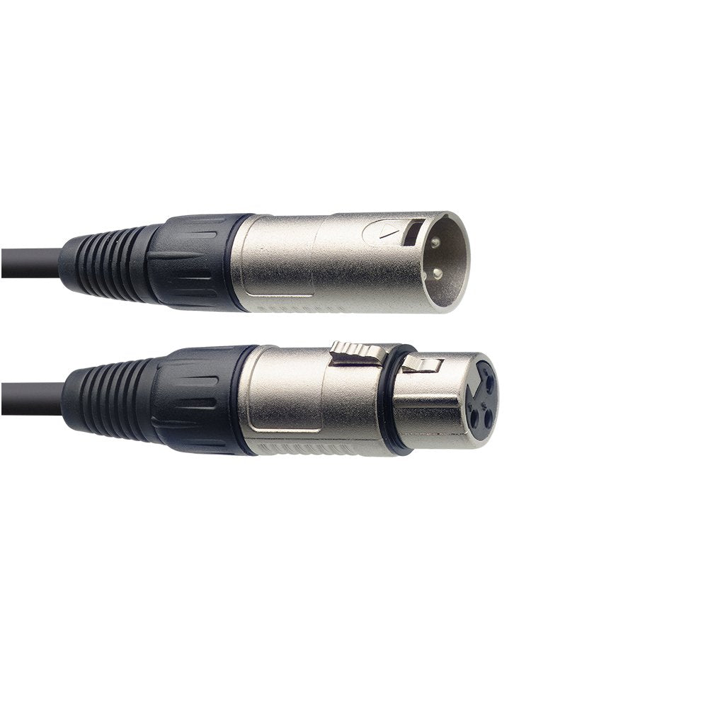 Stagg SMC3 3 m hoge kwaliteit XLR naar XLR plug microfoonkabel, zwart