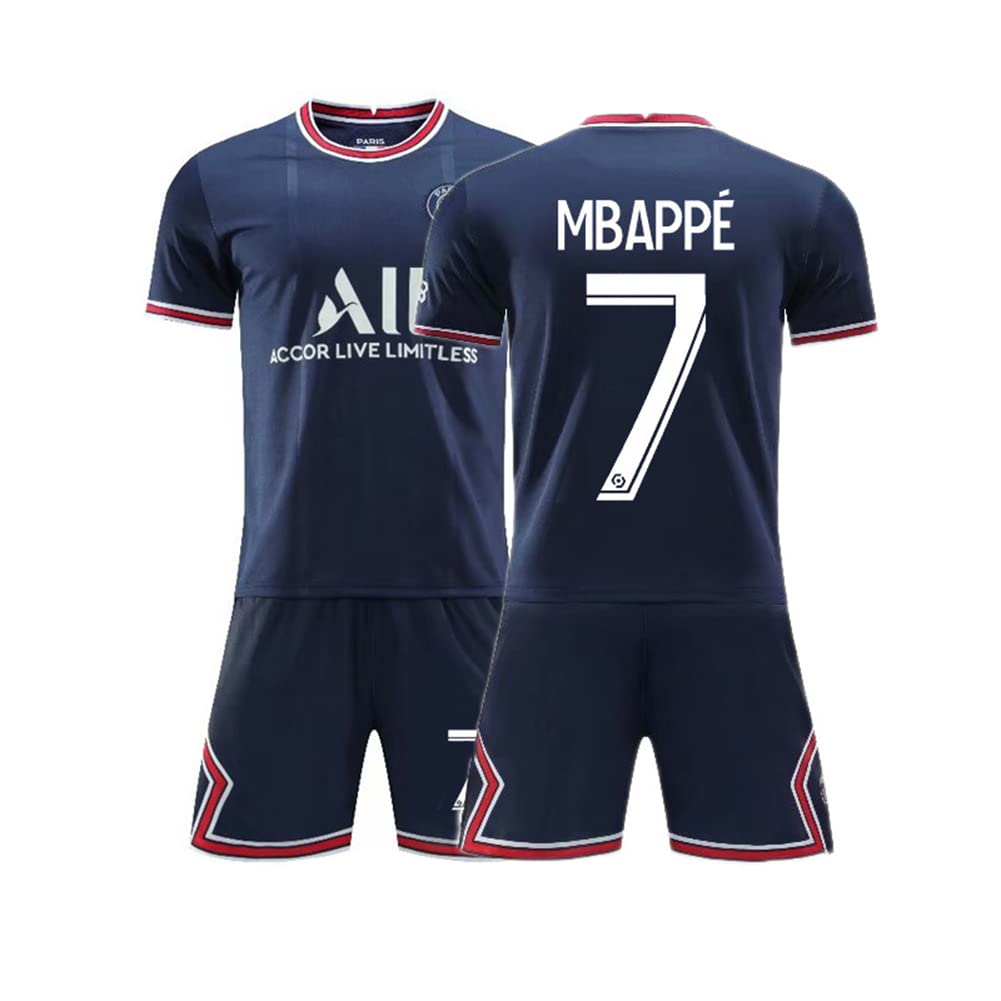 Voetbalshirt Voetbal Jerseys, Voetbal T-Shirt & Shorts, Volwassenen en Kinderen Voetbal Jersey, Jongen Voetbal Kleding met Outdoor Accessoires Voetbal Kleding Jersey