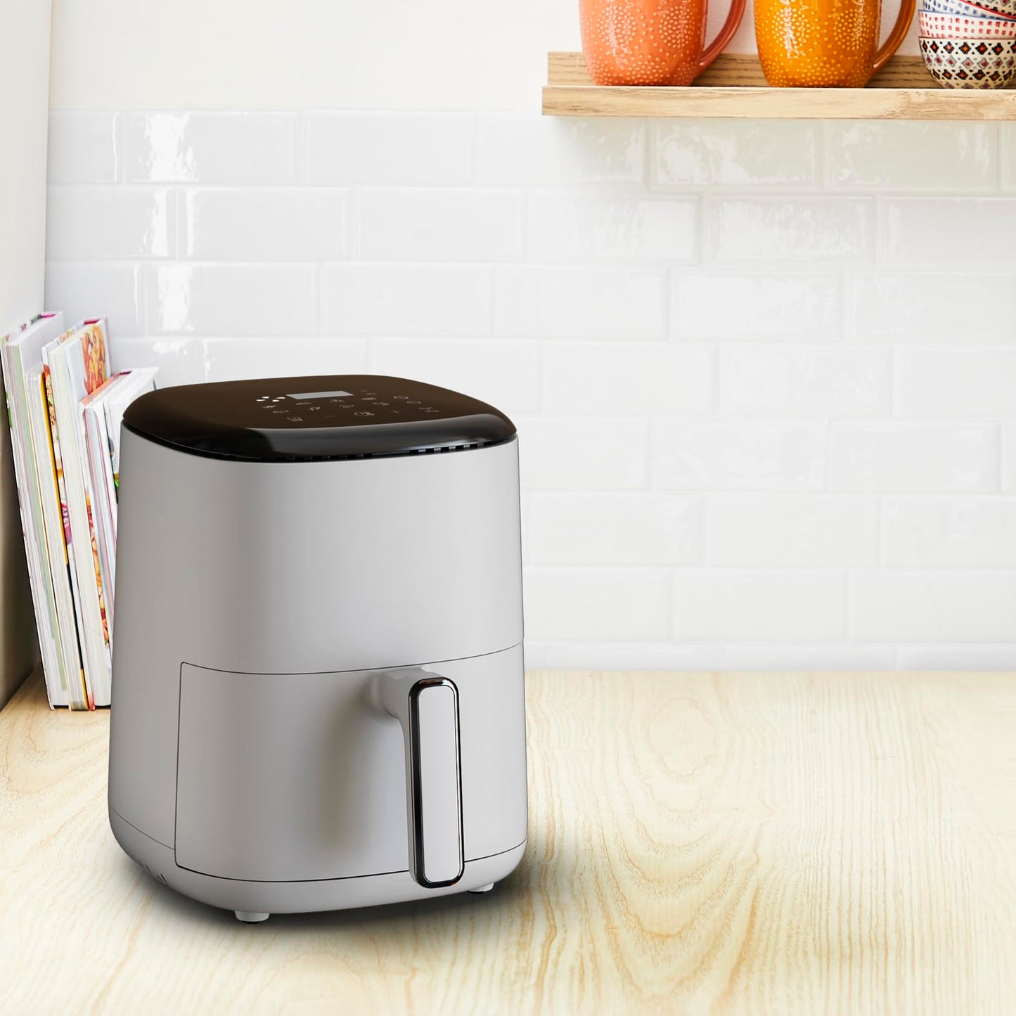 Tefal EY145A Easy Fry Compact heteluchtfriteuse 3 L, 3 liter inhoud, voor 1 tot 4 personen,tijd- en energiebesparend, digitaal bedieningspaneel, 10 automatische bereidingswijzen