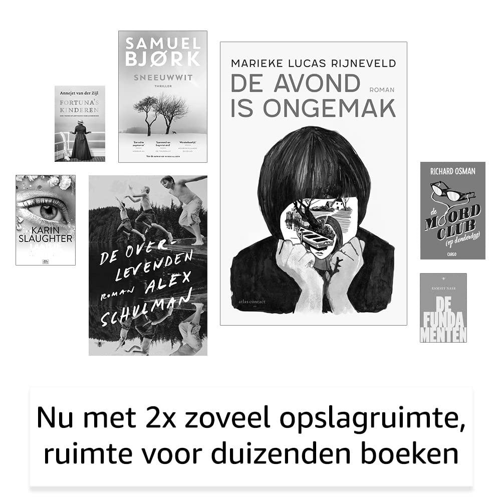 Kindle (2022) – de lichtste en meest compacte Kindle, nu met een 6” scherm met een hoge resolutie van 300 ppi en 2x zoveel opslagruimte | Zwart