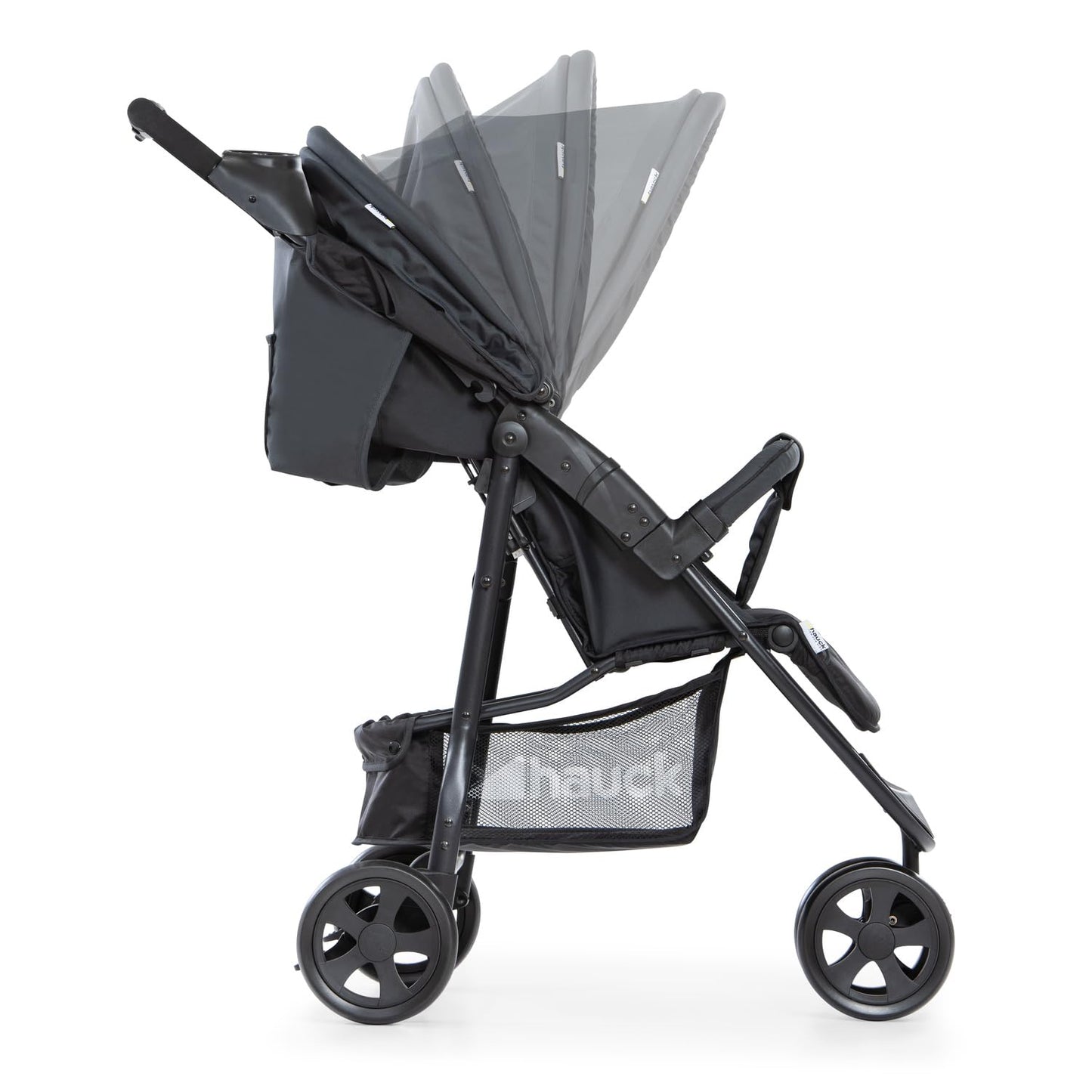 Hauck Citi Neo 2 kinderwagen met drie wielen, tot 25 kg/opvouwbaar met één hand/lichtgewicht - 7,5 kg/bekerhouder inbegrepen/ligpositie voor baby's vanaf de geboorte/grote mand/grijs