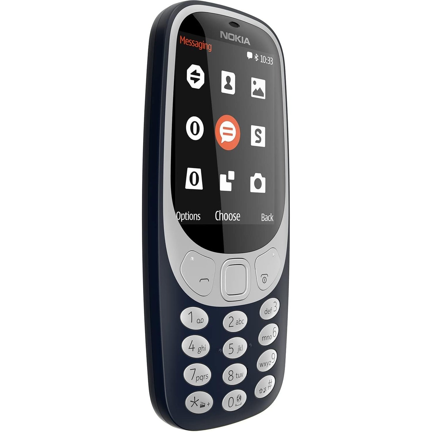 Nokia 3310 2G mobiele telefoon (2,4 inch kleurendisplay, 2MP camera, Bluetooth, radio, MP3-speler, dual sim) donkerblauw