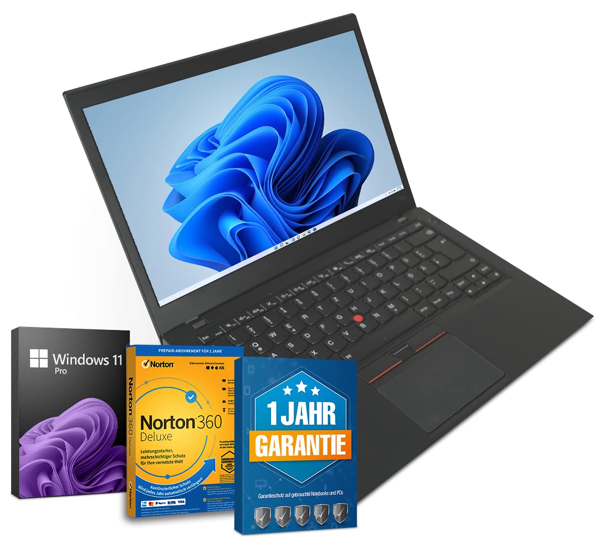 Lenovo ThinkPad T470s UltraBook 14 inch Full HD laptop Intel Core i5-6300U @ tot 3 GHz 8 GB 256 GB SSD met Windows 11 Pro & gratis antivirussoftware incl. 1 jaar garantie (gereviseerd)