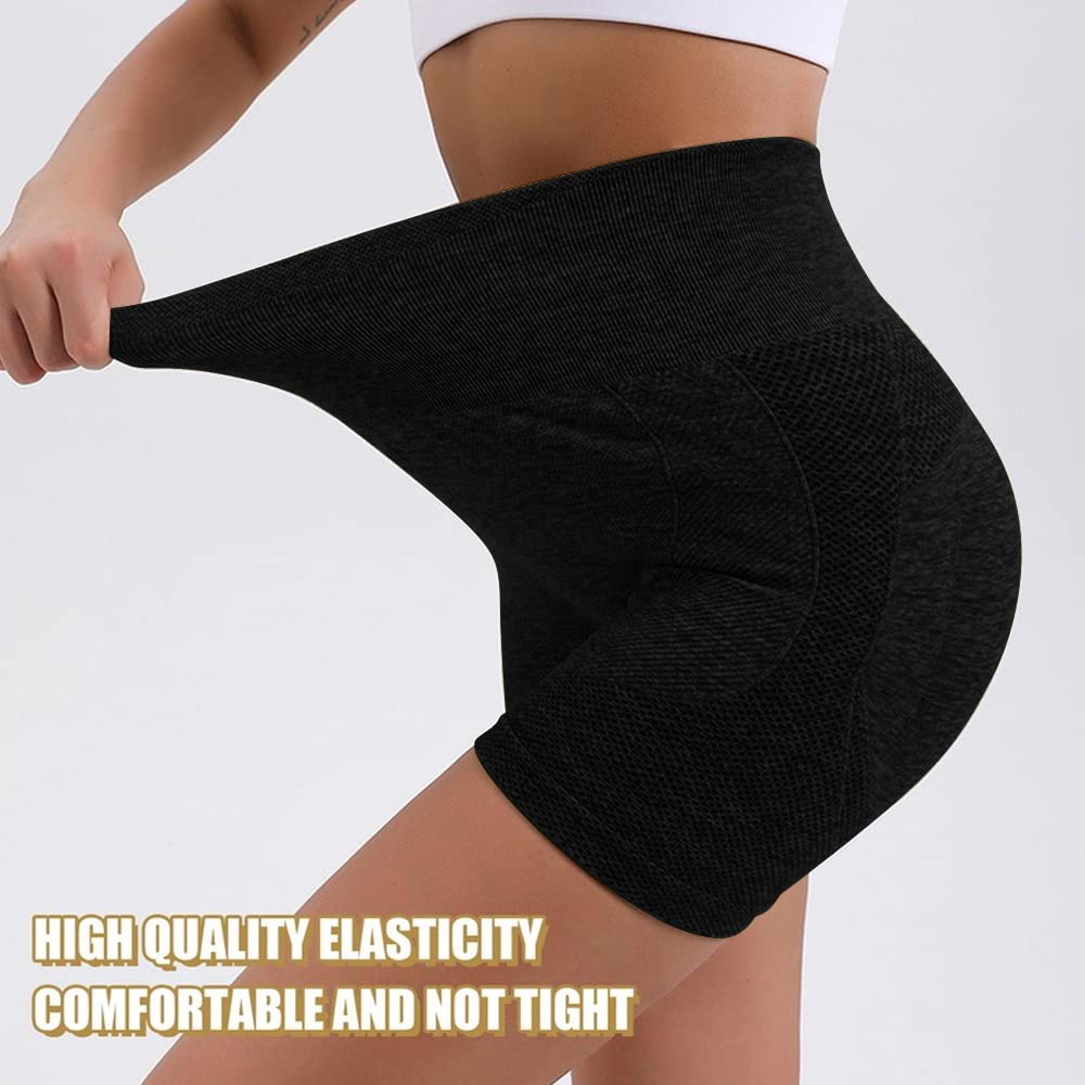 TOFSA Gym Shorts voor Vrouwen Hoge Taille Naadloze Booty Shorts Scrunch Butt Lifting Yoga Broek Running Fietsen Shorts