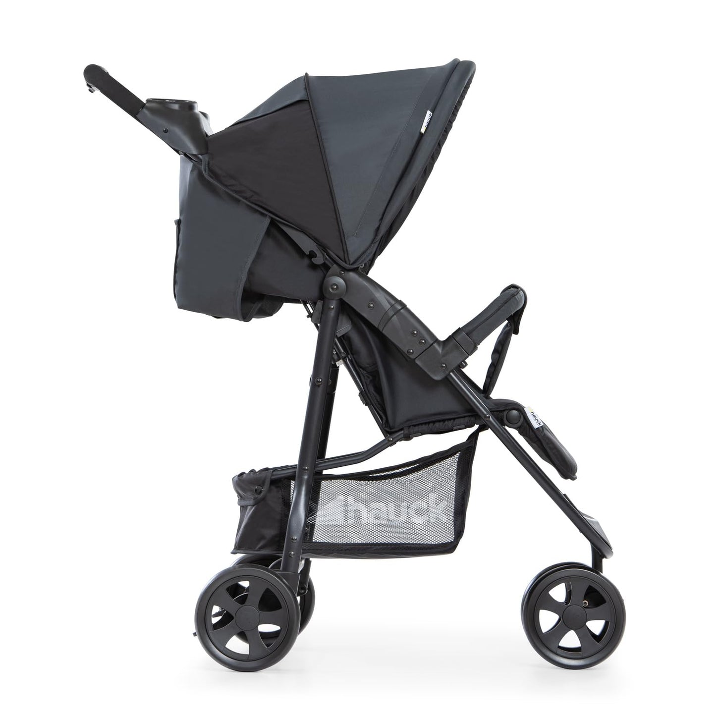 Hauck Citi Neo 2 kinderwagen met drie wielen, tot 25 kg/opvouwbaar met één hand/lichtgewicht - 7,5 kg/bekerhouder inbegrepen/ligpositie voor baby's vanaf de geboorte/grote mand/grijs