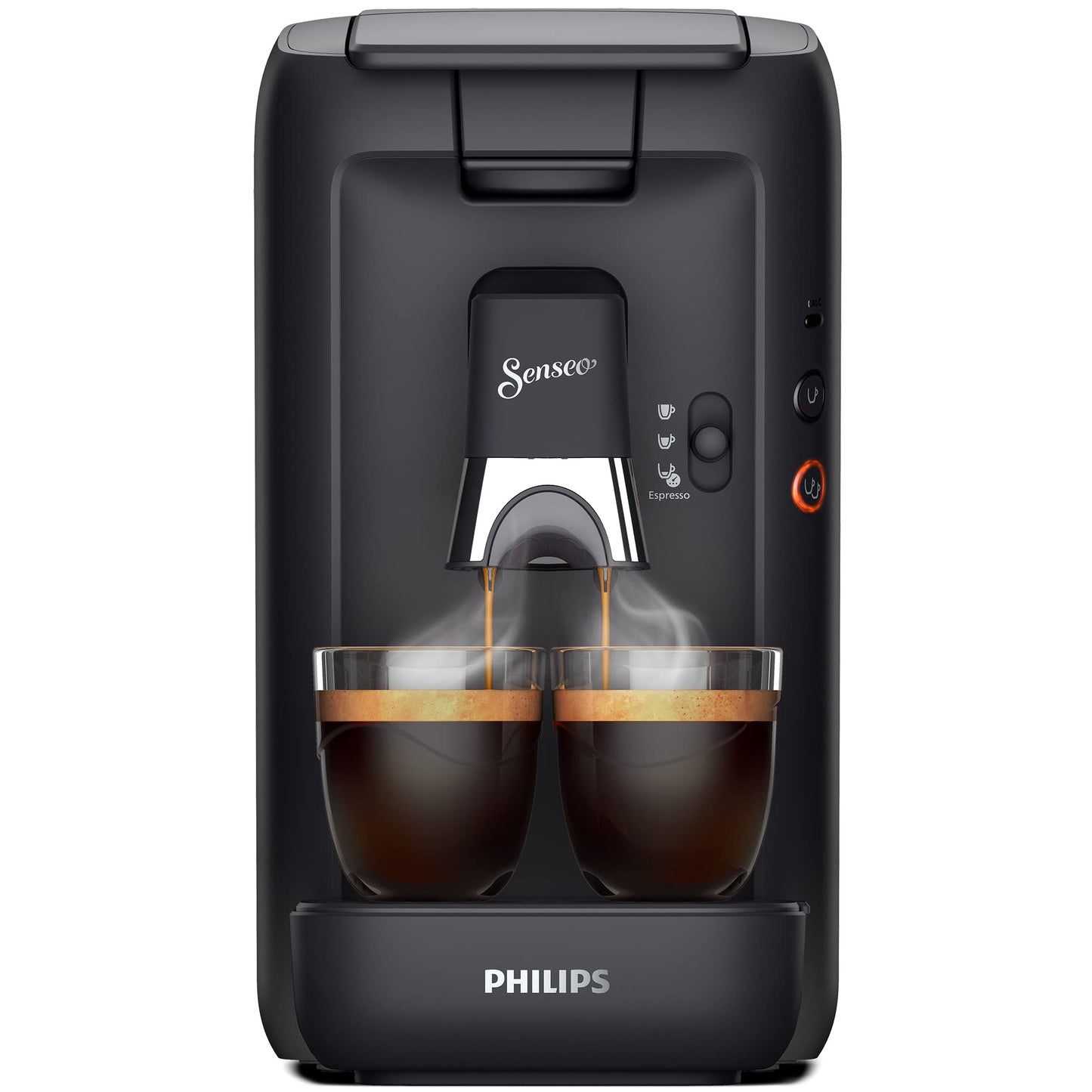 Philips Senseo Maestro Koffiepadmachine, 1.2 Liter Waterreservoir, Koffiesterktekeuze en Memofunctie, Groen Product, Kleur: Zwart