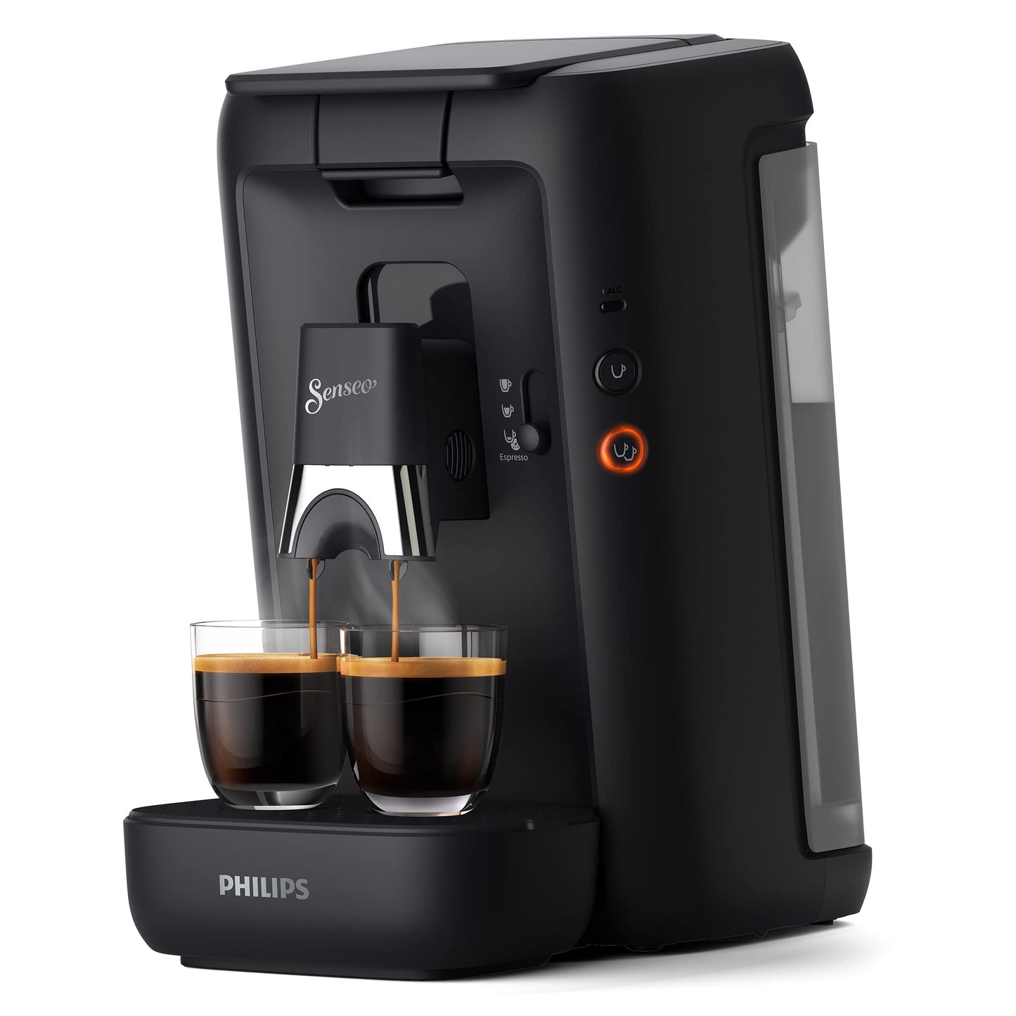 Philips Senseo Maestro Koffiepadmachine, 1.2 Liter Waterreservoir, Koffiesterktekeuze en Memofunctie, Groen Product, Kleur: Zwart