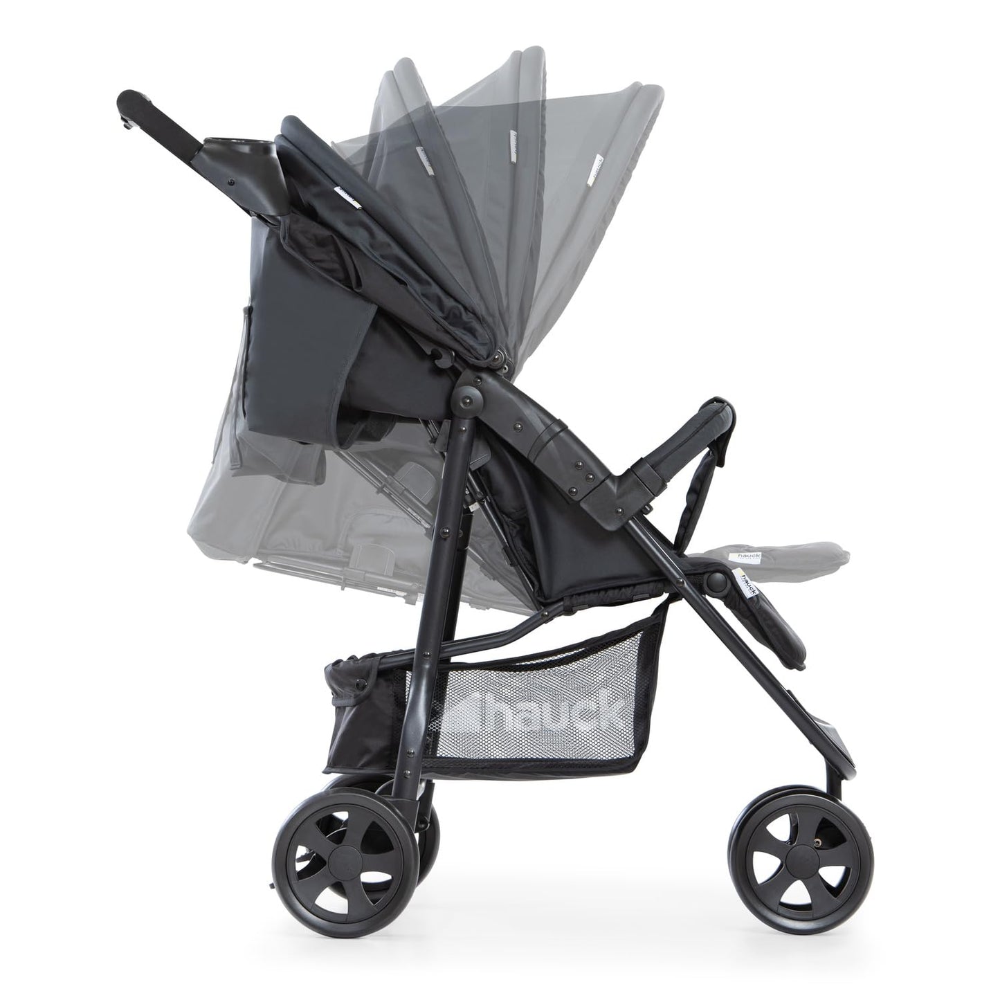 Hauck Citi Neo 2 kinderwagen met drie wielen, tot 25 kg/opvouwbaar met één hand/lichtgewicht - 7,5 kg/bekerhouder inbegrepen/ligpositie voor baby's vanaf de geboorte/grote mand/grijs