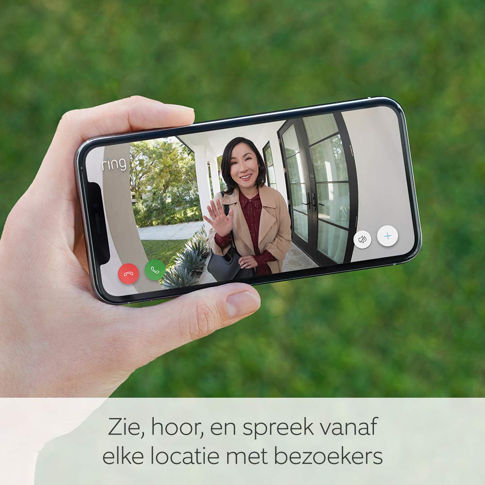 Ring Video Doorbell van Amazon | 1080p HD-video, geavanceerde bewegingsdetectie, en eenvoudige installatie (2. gen) | Inclusief proefabonnement van 30 dagen op Ring Protect Plus