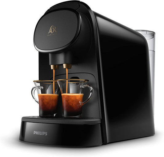 Philips L'OR Barista Koffiezetapparaat voor Capsules, 1-2 Kopjes Tegelijkertijd, Geschikt voor Nespresso Capsules, Echte Expressokwaliteit, Zwart (LM8012/60)