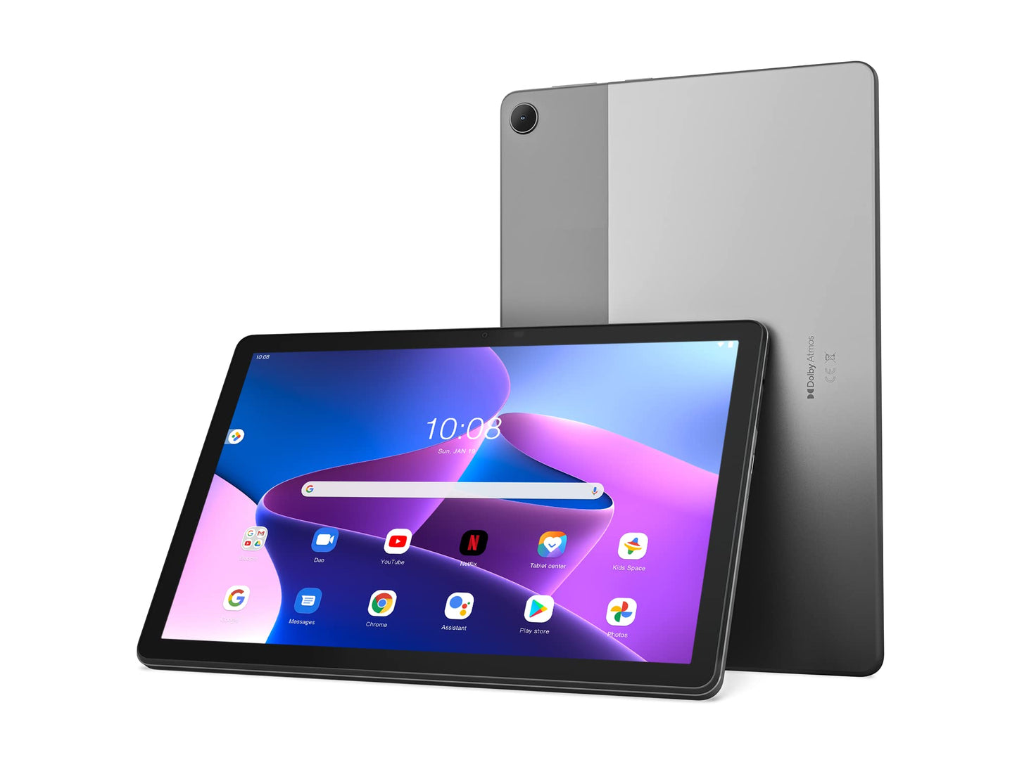 Lenovo Tab M10 (3e generatie) 25,7 cm (10,1 inch, 1920 x 1200, WUXGA, WideView, Touch) Android-tablet (OctaCore, 3 GB RAM, 32 GB eMCP, Wi-Fi, Android 11) Grijs