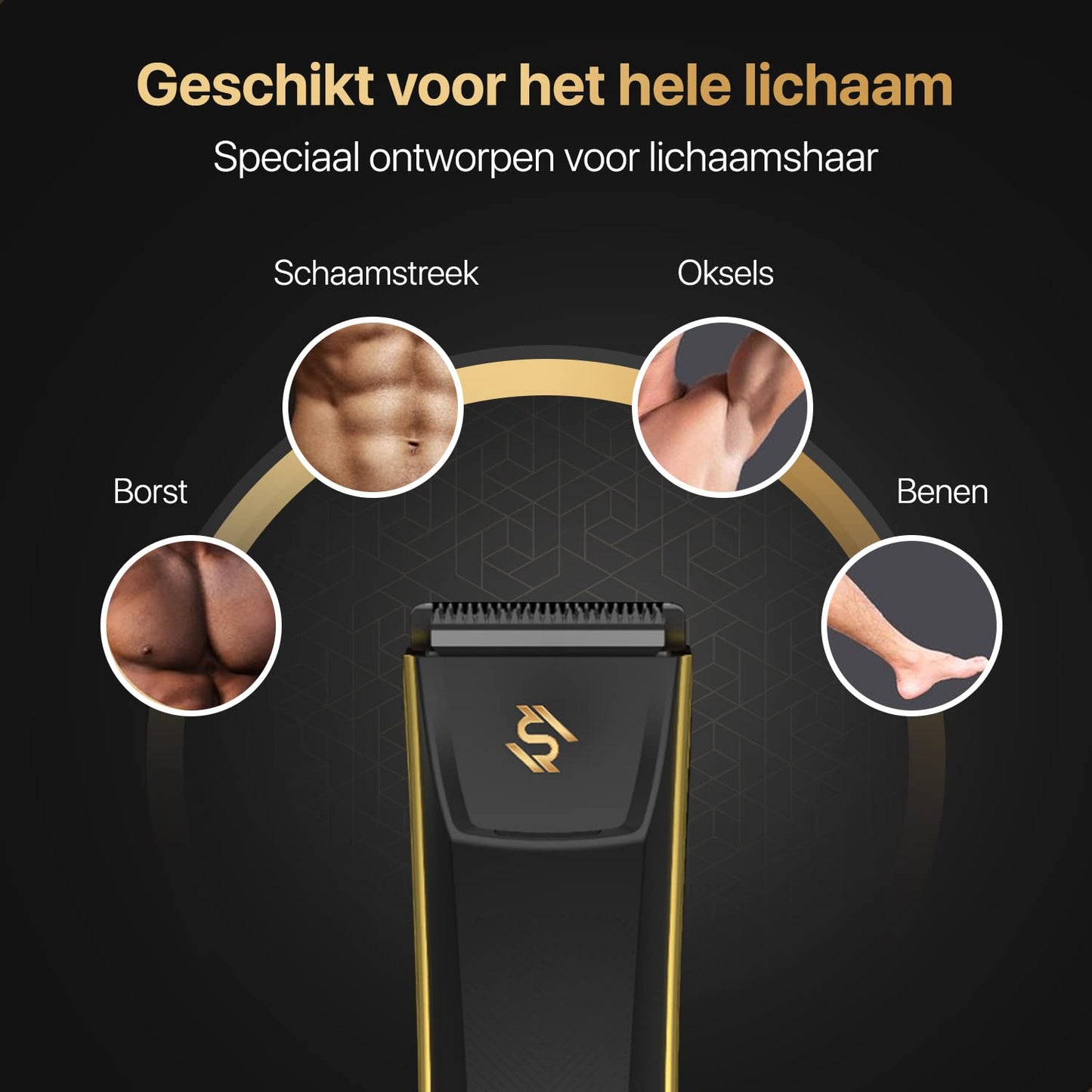 Wellshave Bodygroomer Mannen - Trimmer voor Lichaam en Baard - Schaamhaar Trimmer Mannen - Body trimmer heren - Shaver voor Schaamstreek & Lichaam