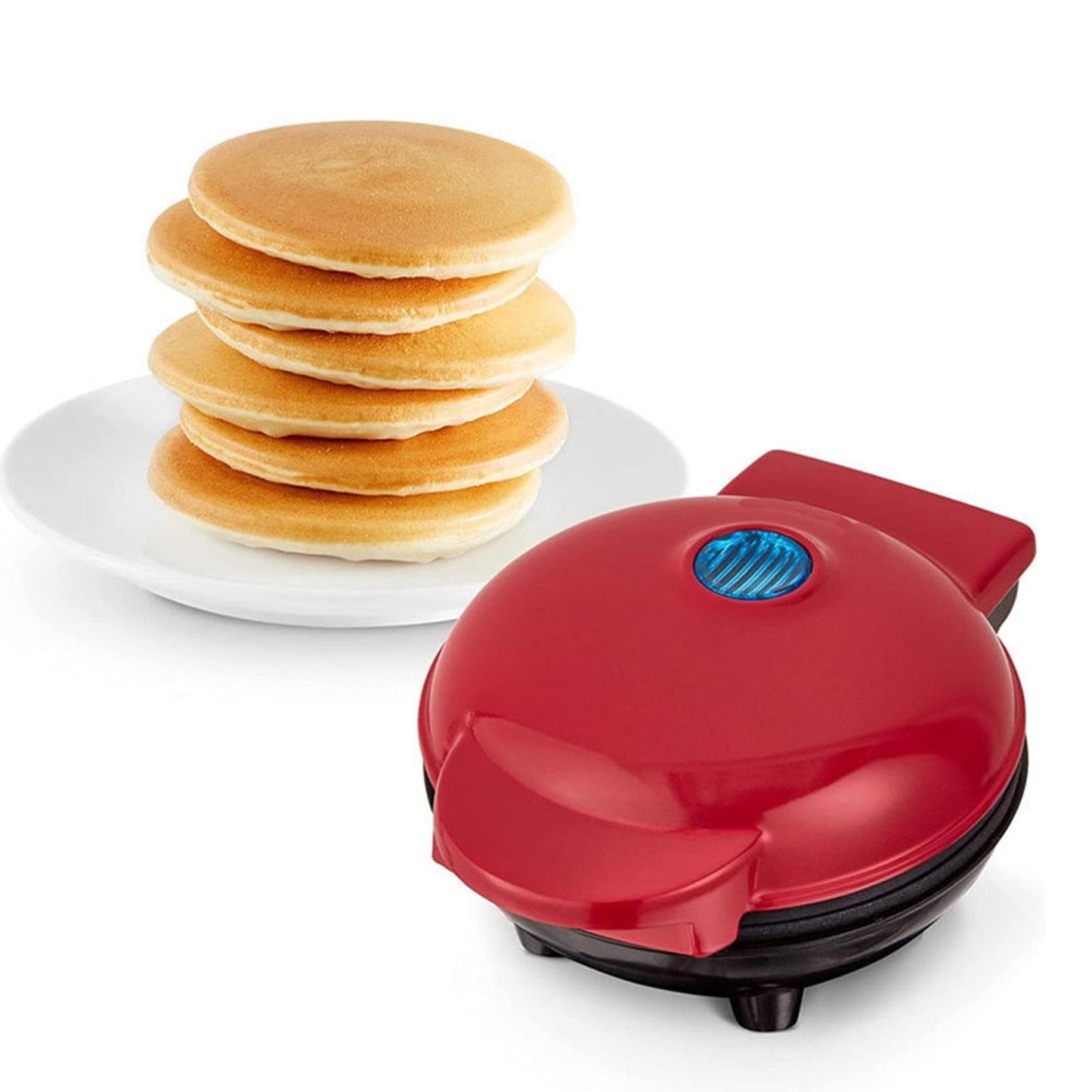 Mini Pannenkoekenmaker, Elektrische Crêpe Maker, Pannenkoekenmachine, Wafelmachine Ronde Verwarming Plaat Brander Kleine Keukenapparatuur Anti-aanbaklaag