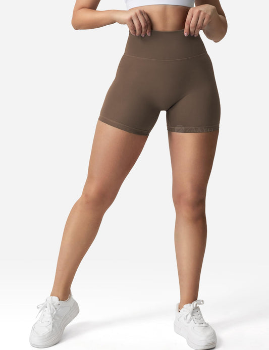 ZAAYO Sportshorts voor dames, 11,5 cm, hoge taille, hoge taille, push-up, yoga, korte broek