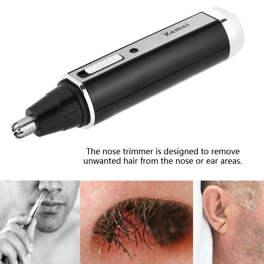 4-in-1 Neushaartrimmer - Oorbaardhaar Wenkbrauwtrimmerset Draagbare Elektrisch Scheren Oor- en Neushaartrimmer Clipper Waterdicht Wenkbrauw- en Gezichtshaartrimmer voor Mannen Vrouwen