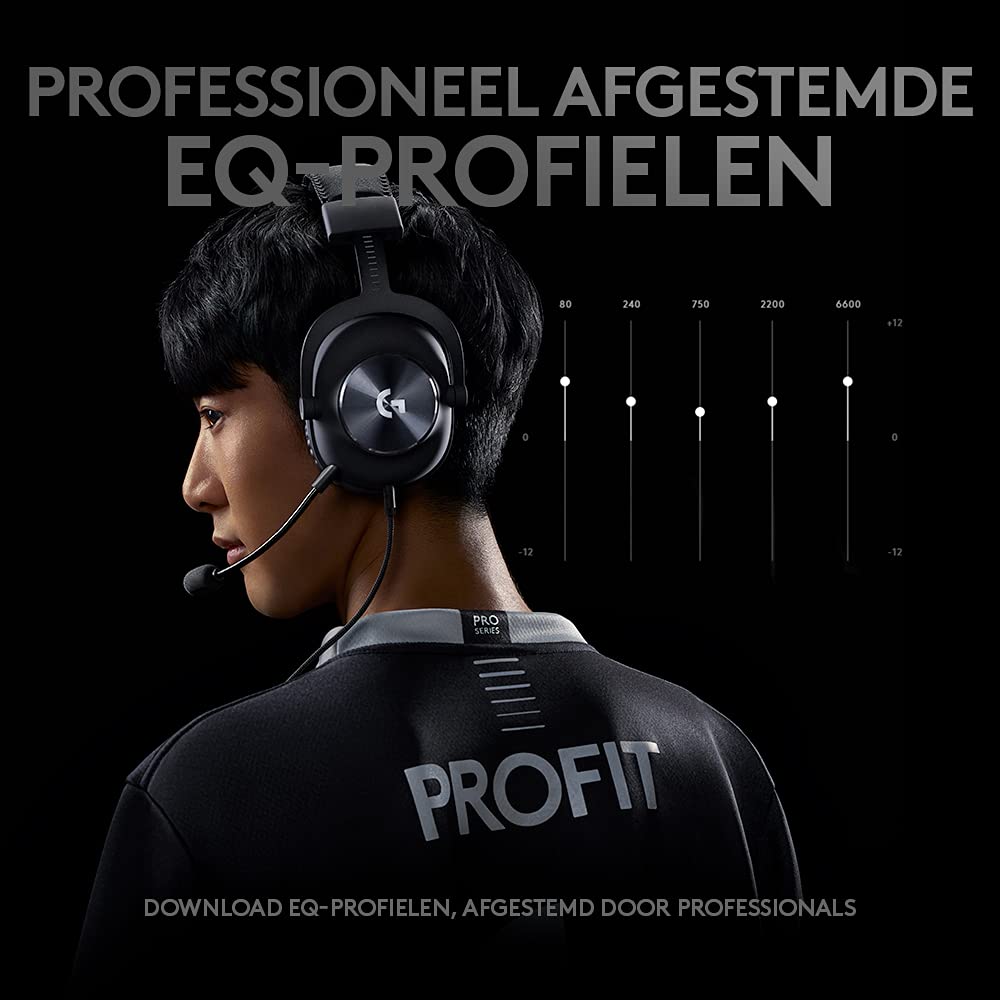 Logitech G PRO X Gaming Headset (2nd Generation) met Blue VO!CE, DTS Headphone:X 7.1 en 50 mm PRO-G Drivers (voor PC, PS5, PS4, Switch, Xbox Series X|S, Xbox One, VR)