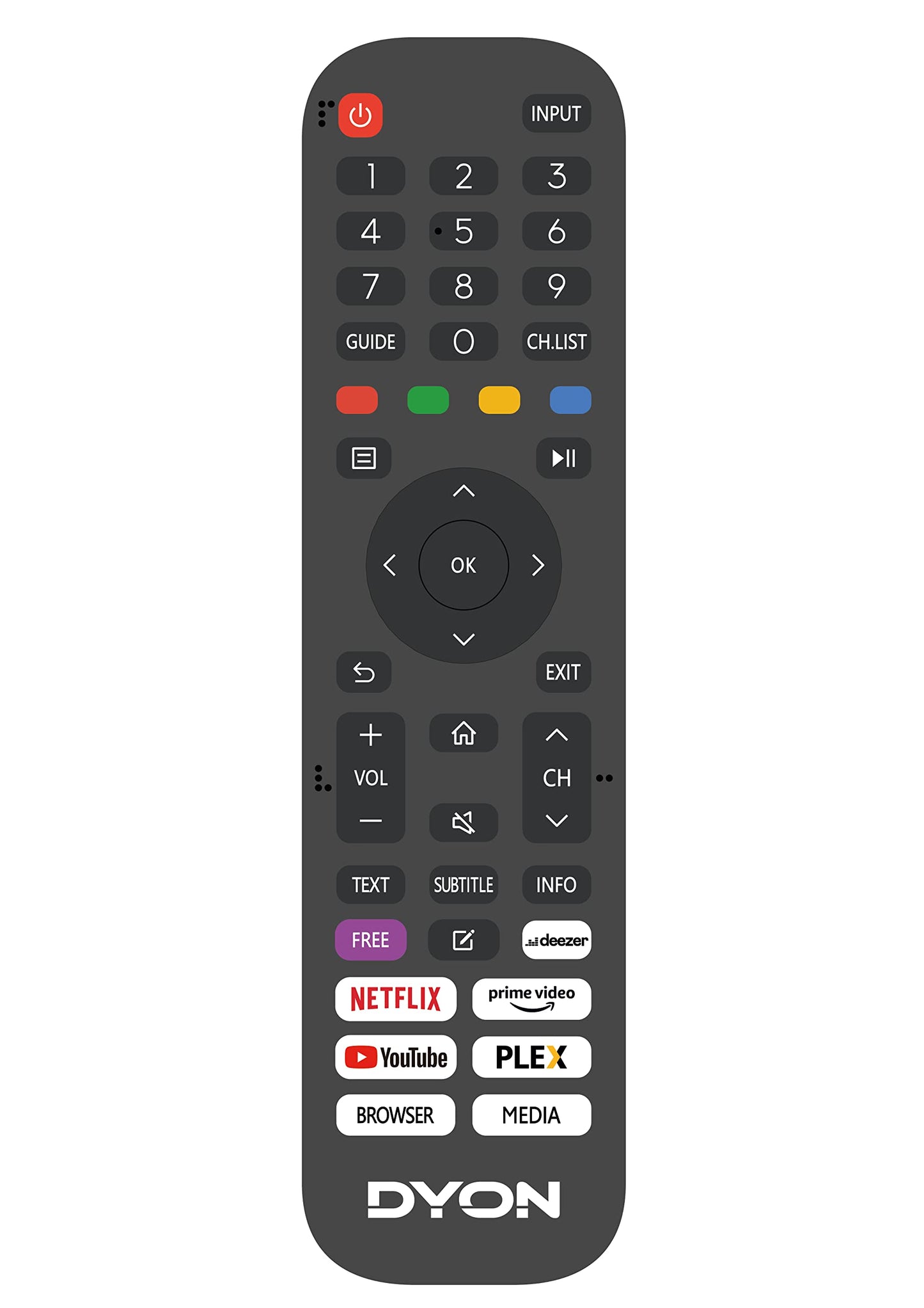 DYON Movie Smart 32 VX, 80 cm (32 inch) TV (HD Smart TV, HD Triple Tuner (DVB-C/-S2/-T2), App Store, Prime Video, Netflix, YouTube, DAZN, Disney+), model 2023