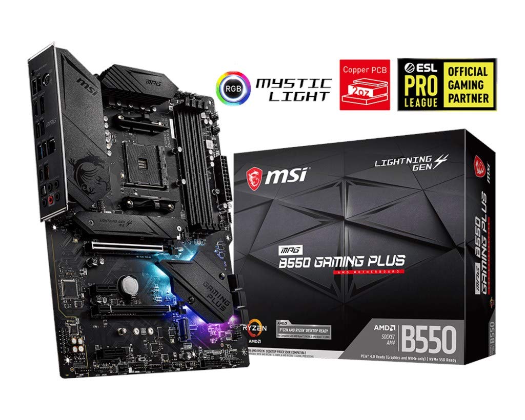 MSI compatible MPG B550 Gaming Plus, AMD B550 Mainboard - Sockel AM4