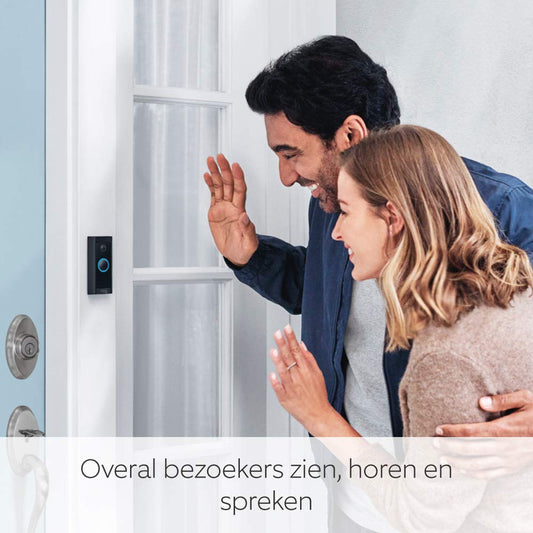 Ring Video Doorbell Wired van Amazon, met HD-video, geavanceerde bewegingsdetectie en bedrade installatie | Met een gratis proefabonnement van 30 dagen op Ring Protect Plan