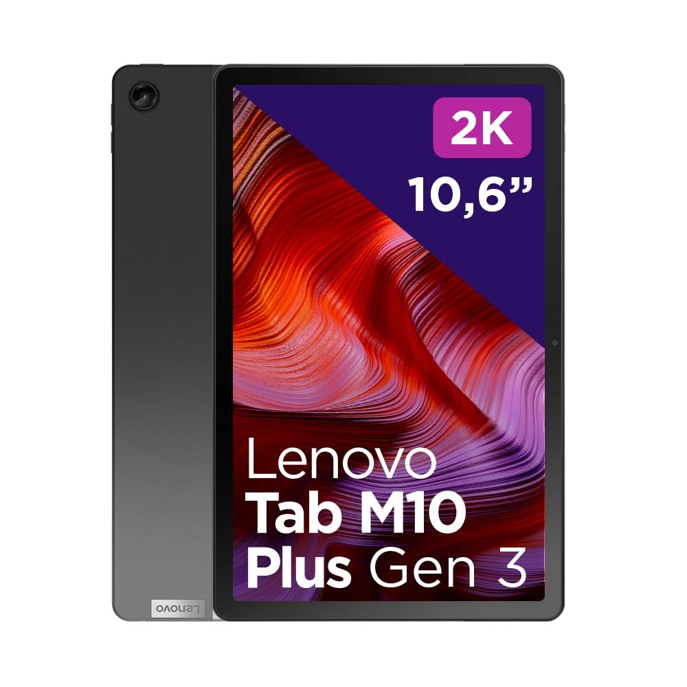 Lenovo Tab M10 Plus, 10,6 inch (2000 x 1200, WideView, Touch) Tablet-PC (Octa-Core, 4GB RAM, 64GB UFS, WLAN, Android 12), grijs